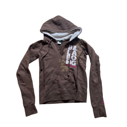 Y2K Billabong Brown Women Hooded Sweater Size XL
