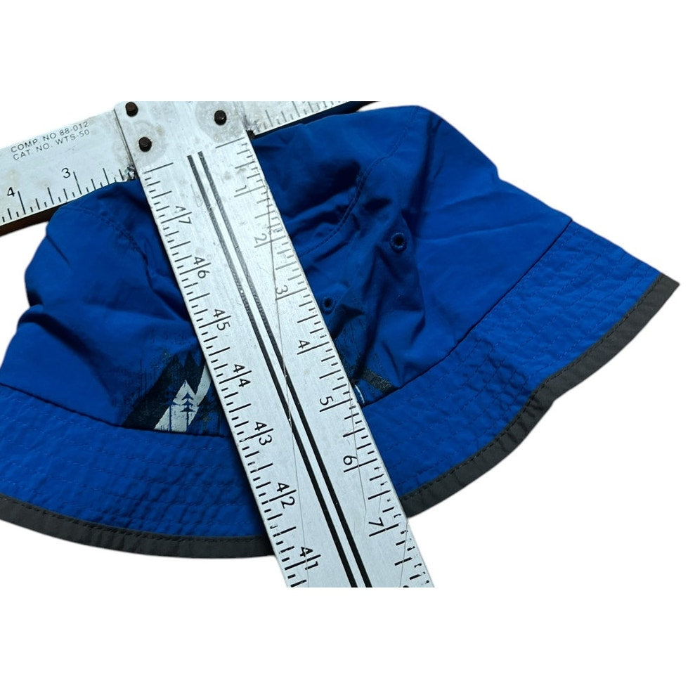 Ocean Pacific Boys Blue Bucket Hat Mountain Scene Size Large L 6-12Y