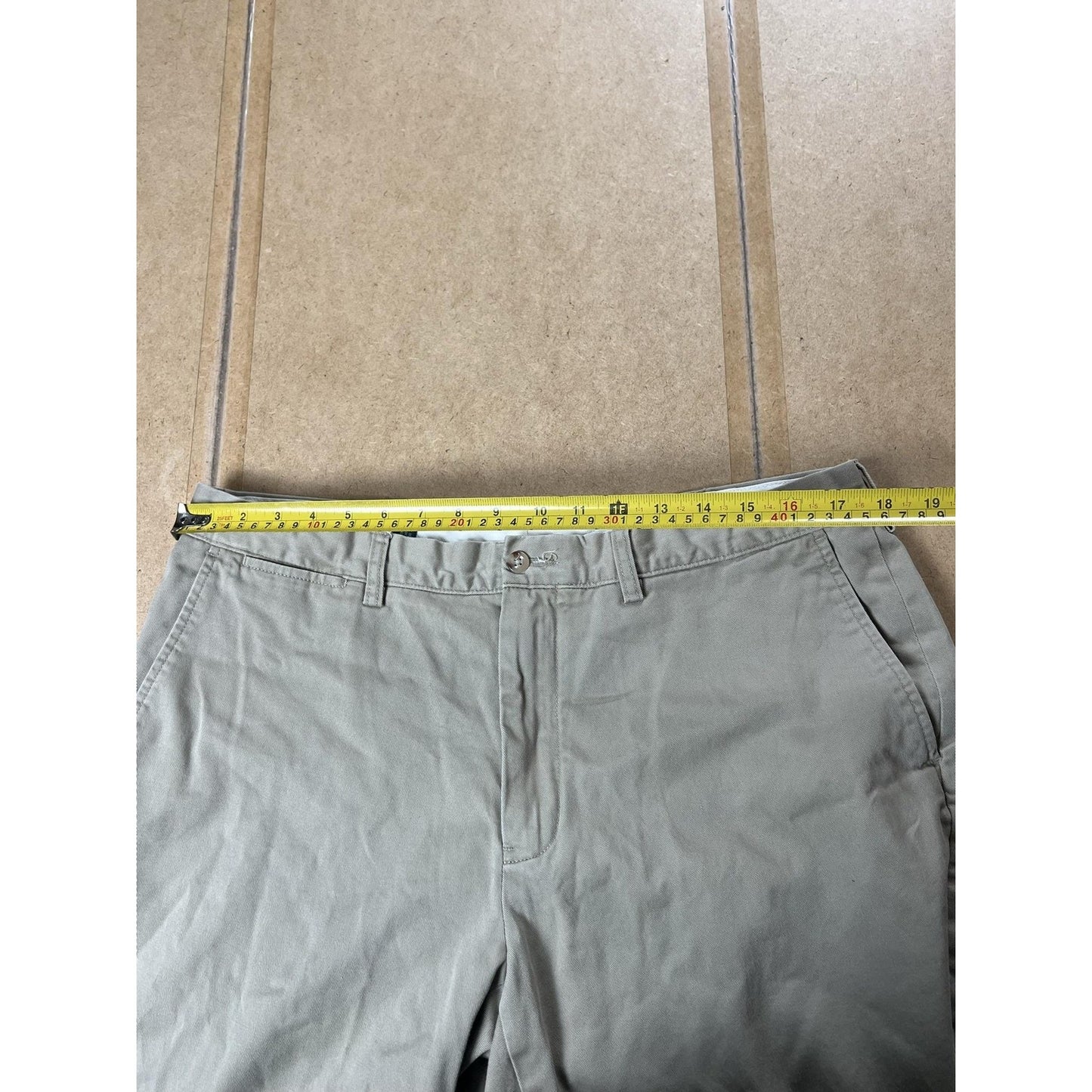 Polo Ralph Lauren Pants Mens 38x32 Beige Chino Classic Straight Cotton Pleated