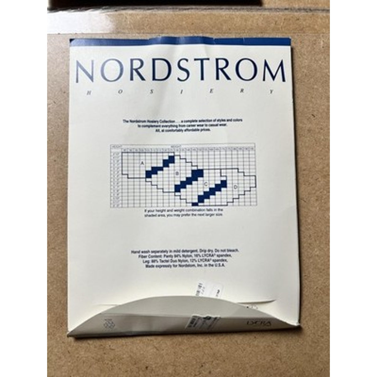 Nordstrom Pantyhose Womens B Multicolor Control Top Sheer Lycra Nylon 4 Pack