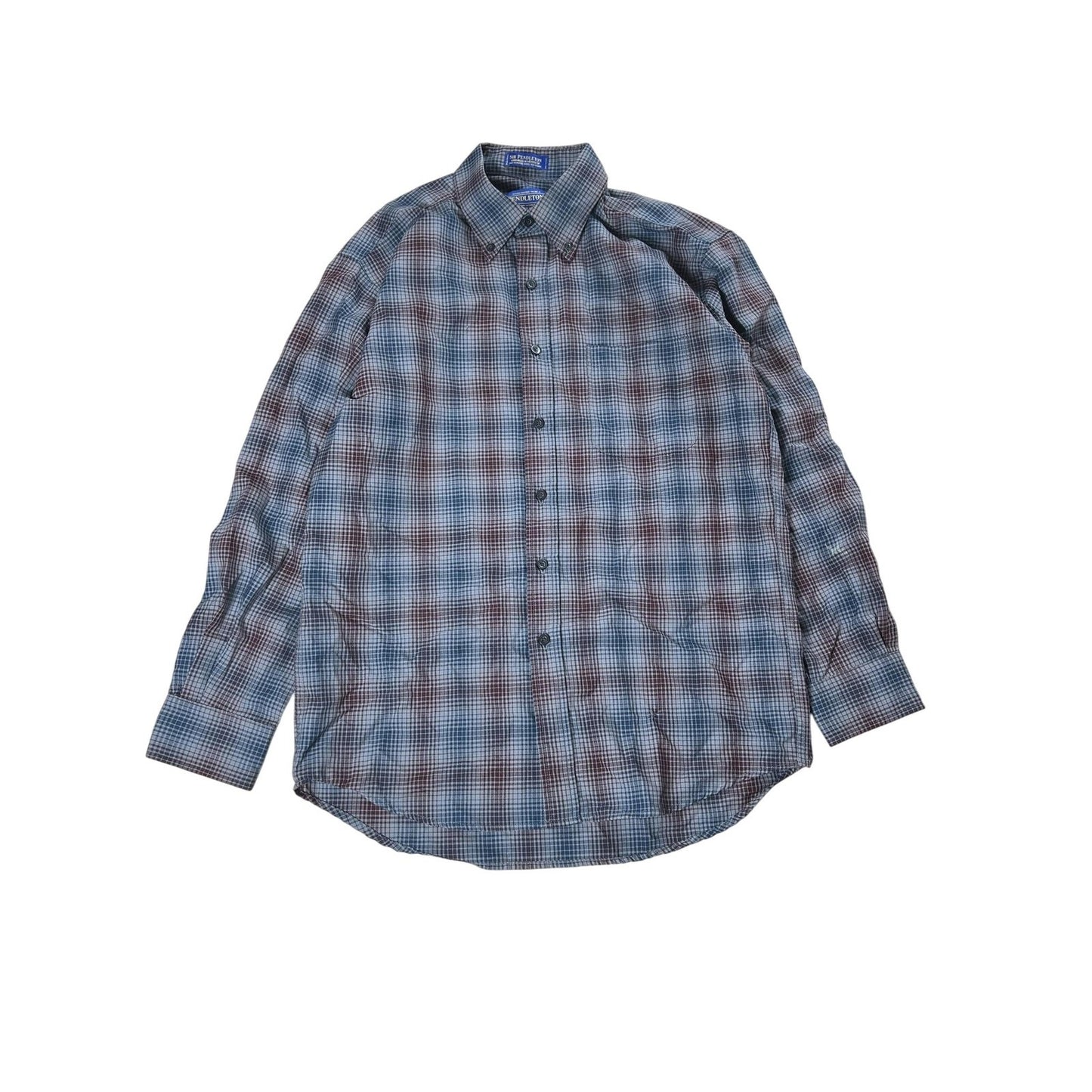 Pendleton Shirt Mens M Multicolor Wool Plaid Button Down Long Sleeve Casual