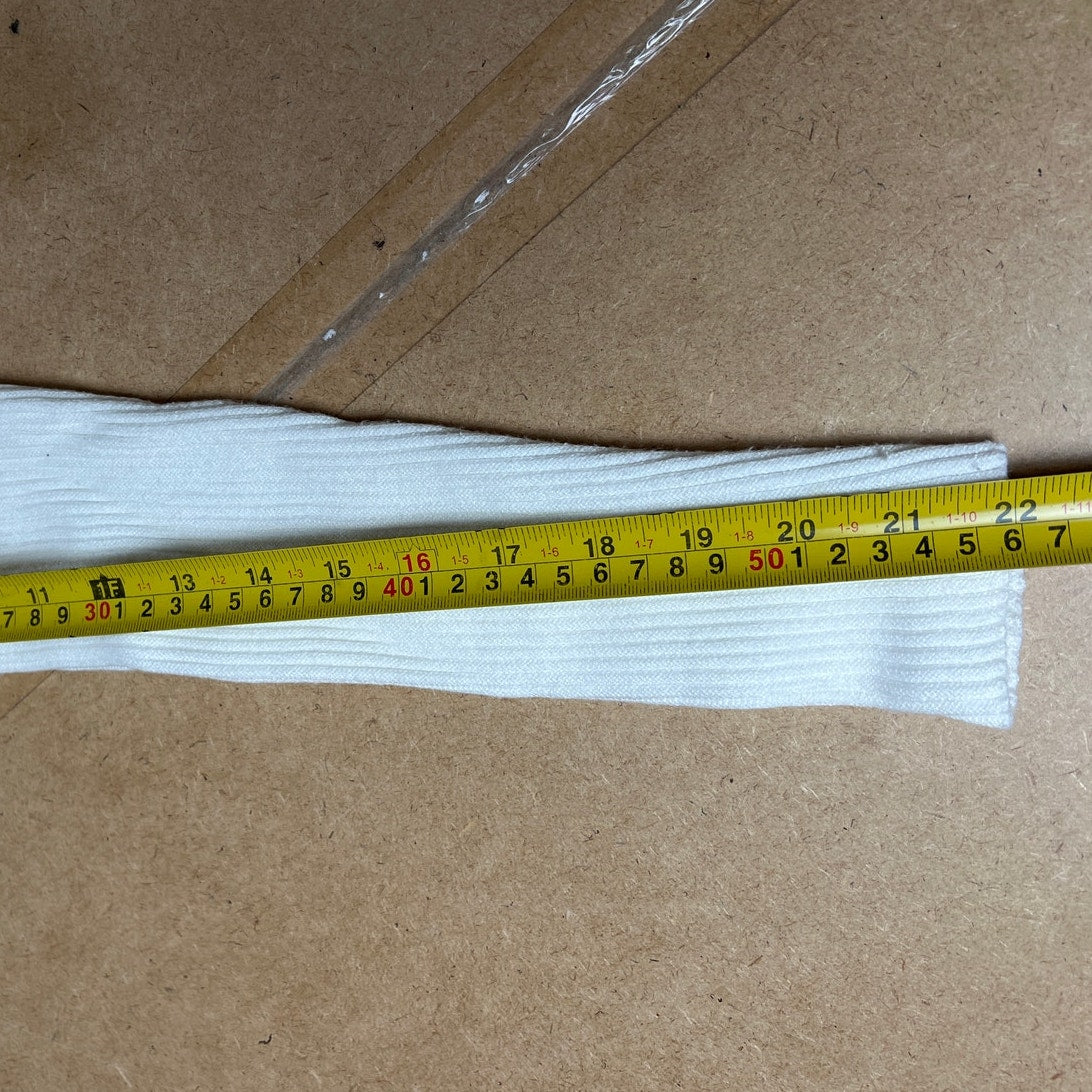 White Pleated Turtle Neck Long Sleeve Size Small