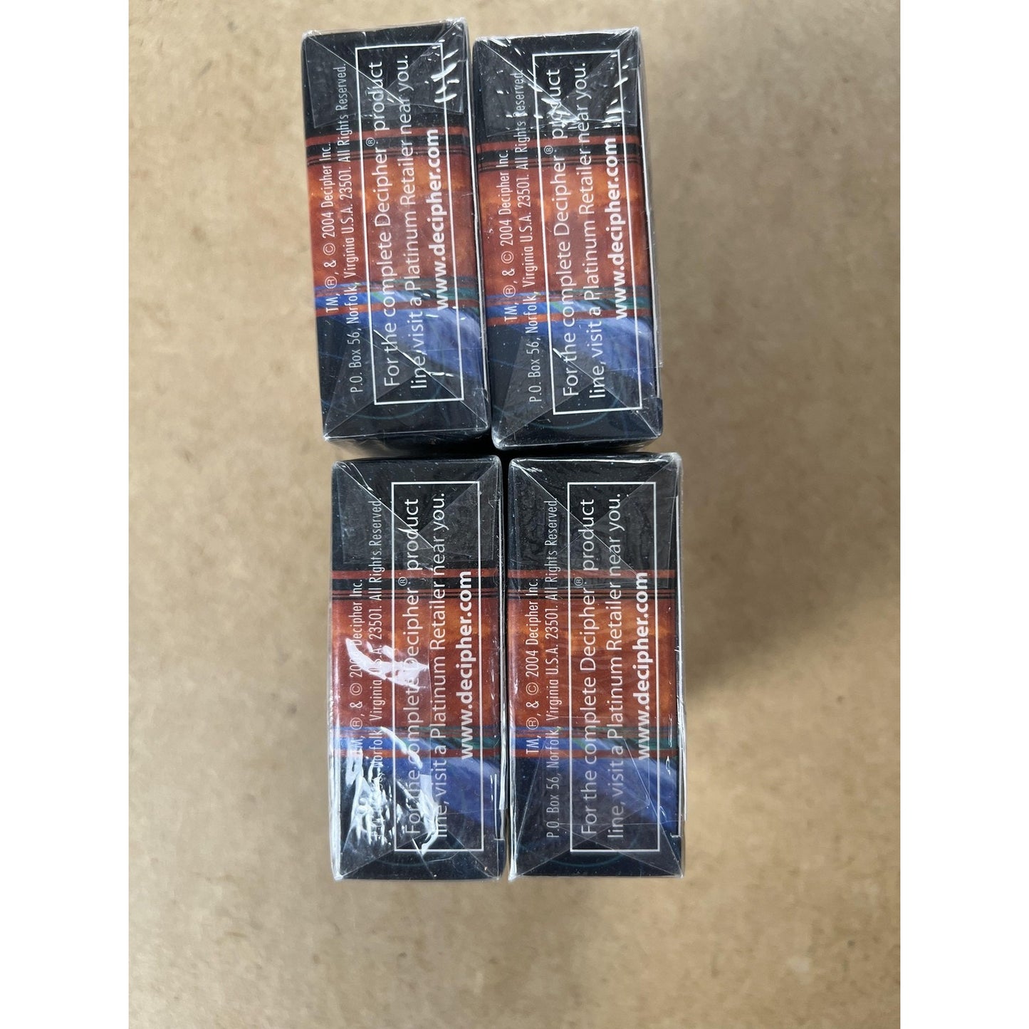 WARS Incursion Starter Deck Lot Of 4 Decipher Trading Card Game 2004 New Sealed
