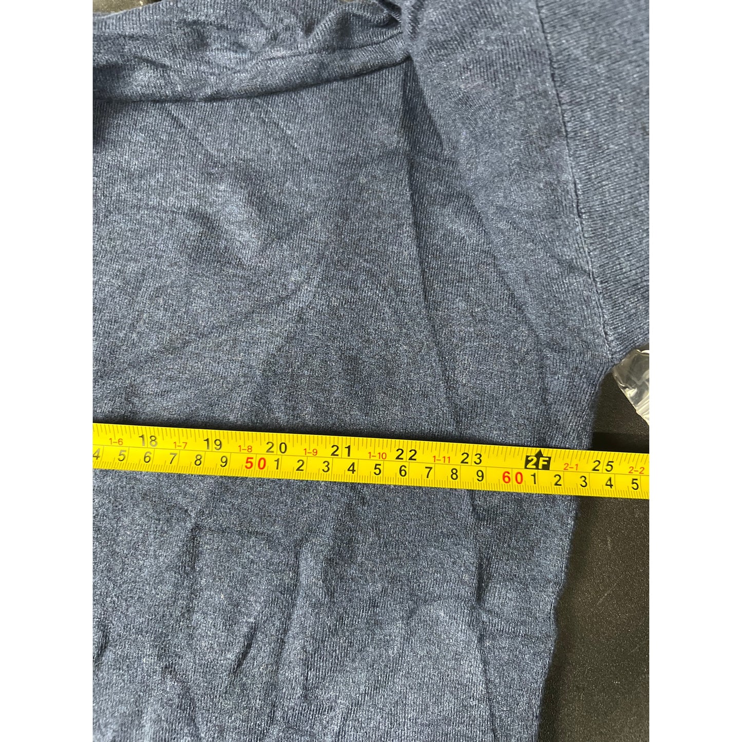 Eileen Fisher Pullover Small Hooded Henley Sweater Blue Comfort Medium Viscose