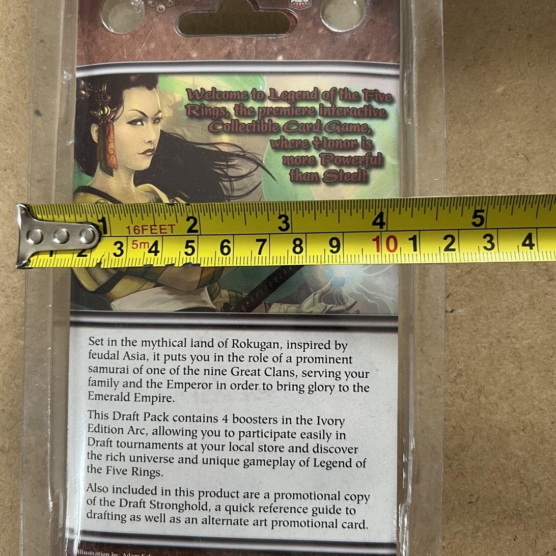 4x Legend Of The Five Rings Draft Player Kit White Edition AEG Booster Promo