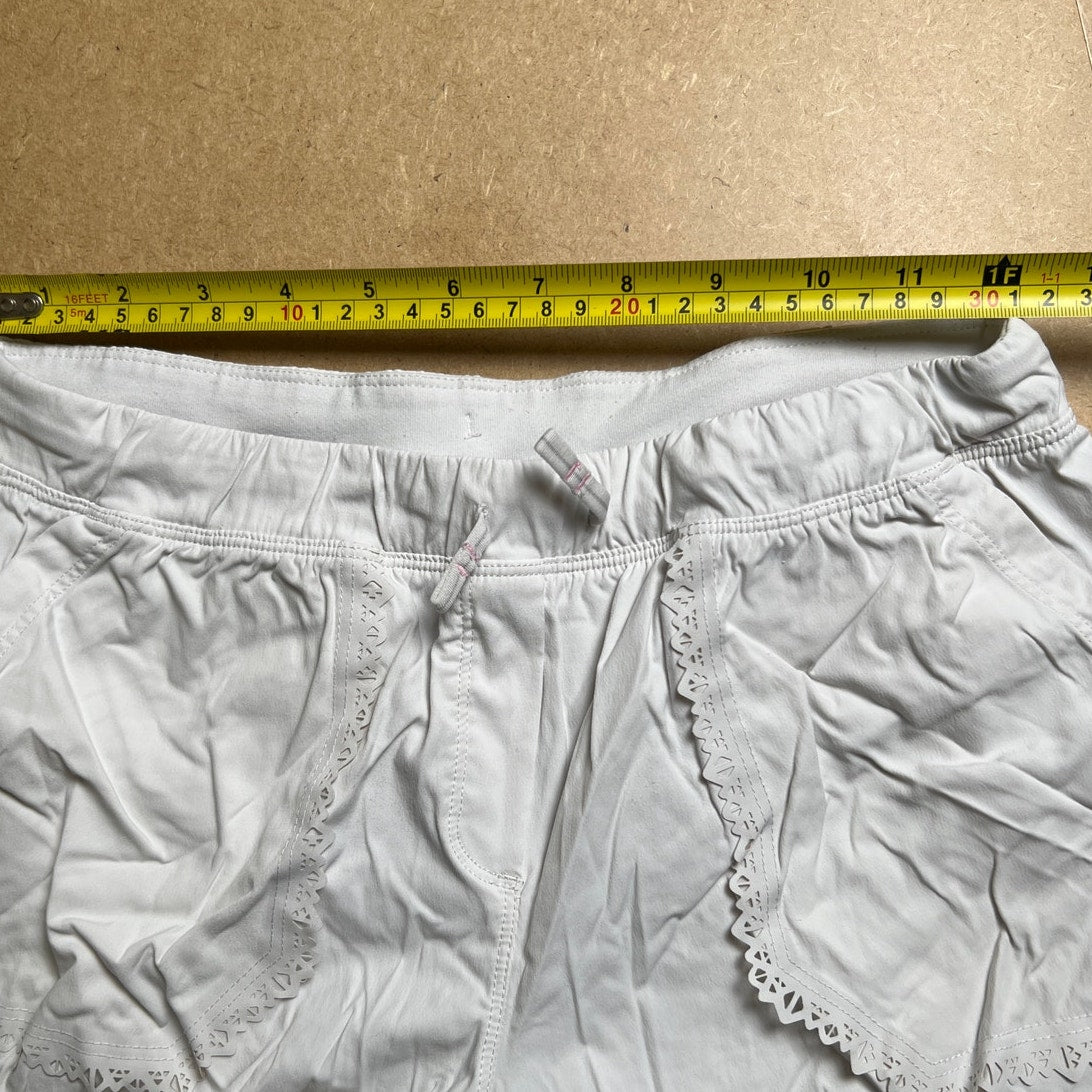 Ivivva White Lace Trim Activewear Size 14