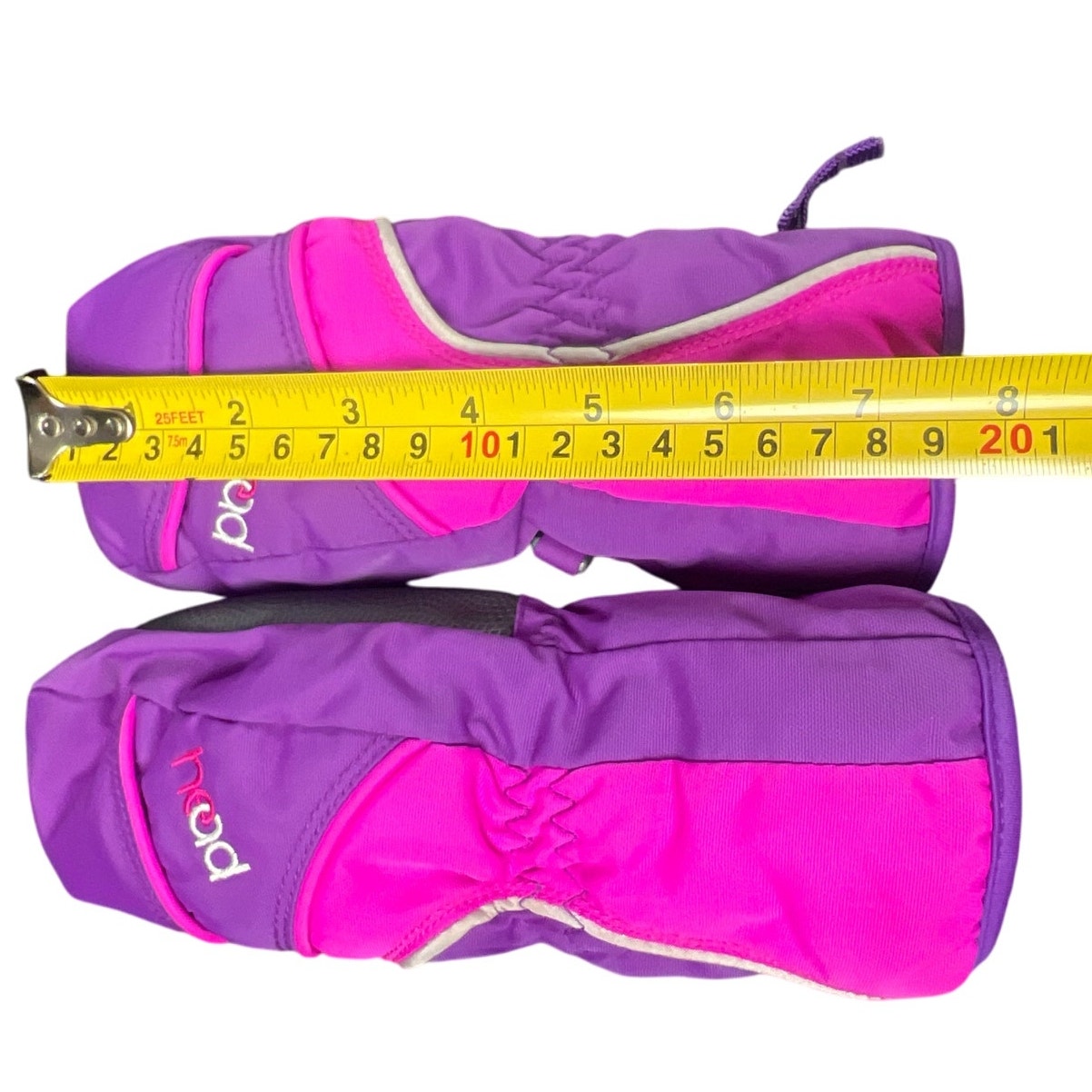 Head Purple with Pink Dupont Sonora Kids Snow Mittens Size Small