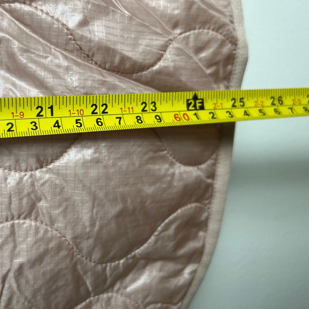 J. Crew Pale Pink Quilted Vest Neutral Peachy Pink Vest Puffer Size S