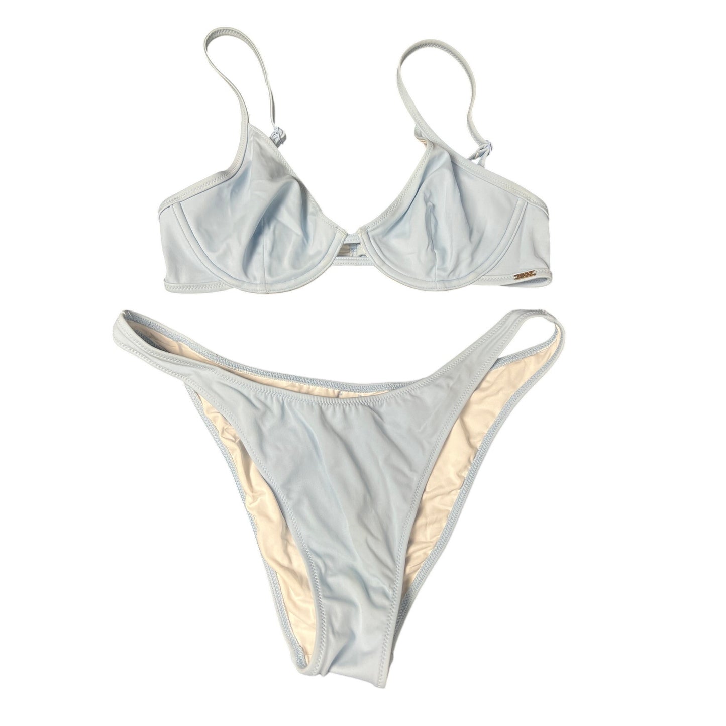 Pink Victoria Secret Size Small High Leg Two Piece Bikini Swimwear