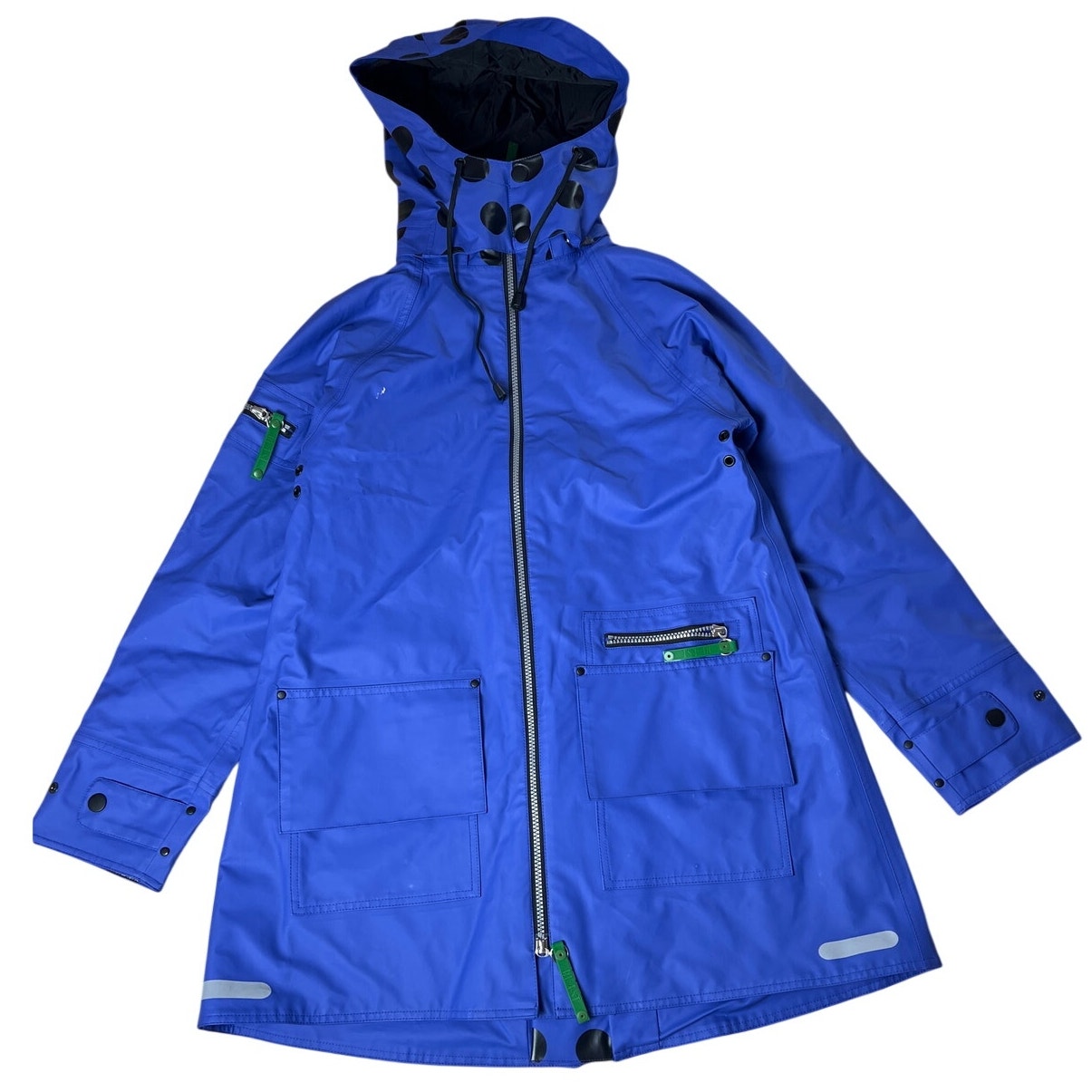 Blaest By Lilleboe Norwegian Design Blue 542 XS Rain Coat Insulated Hooded