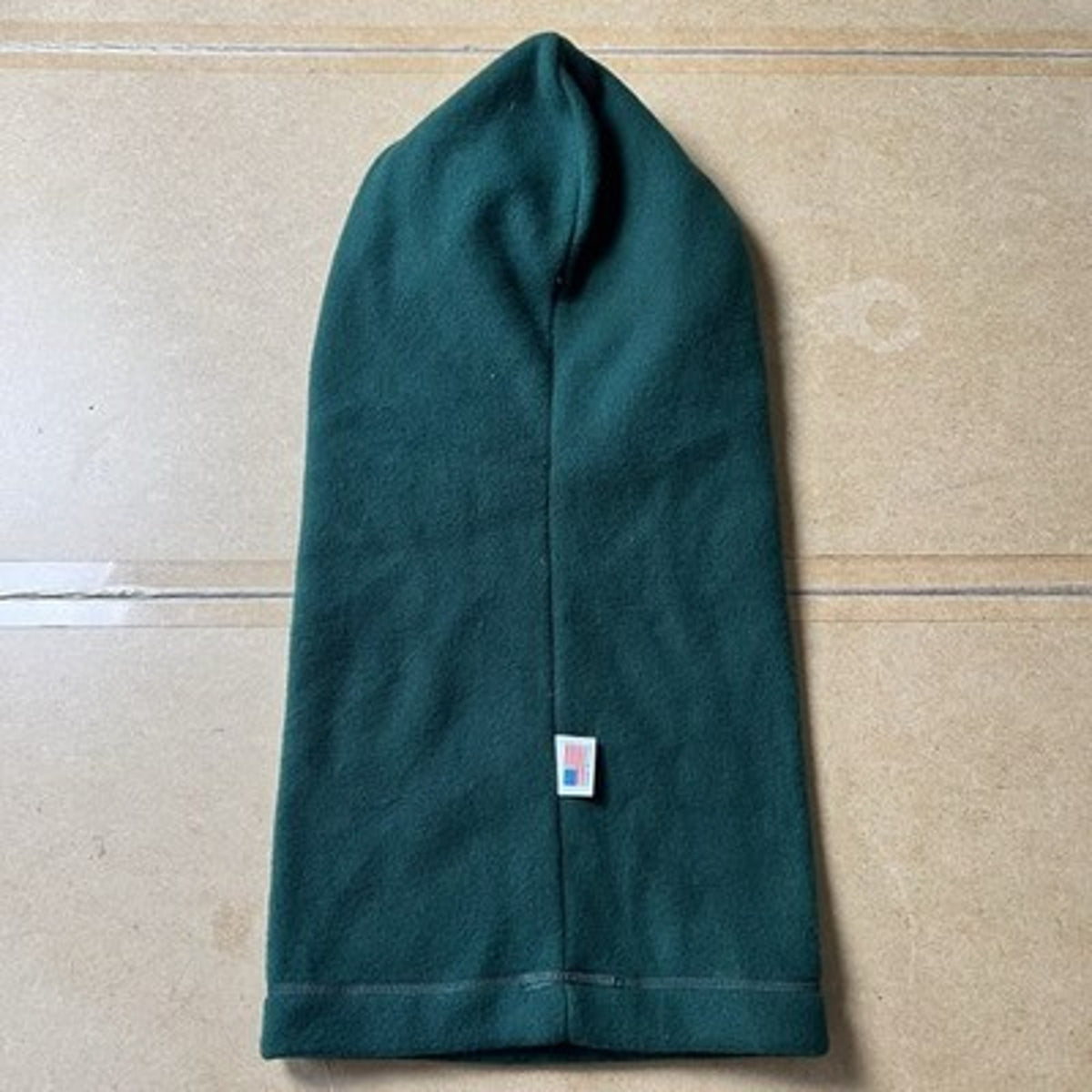 Balaclava Hood Mens One Size Green Fleece Thermal Adjustable Made In USA Winter