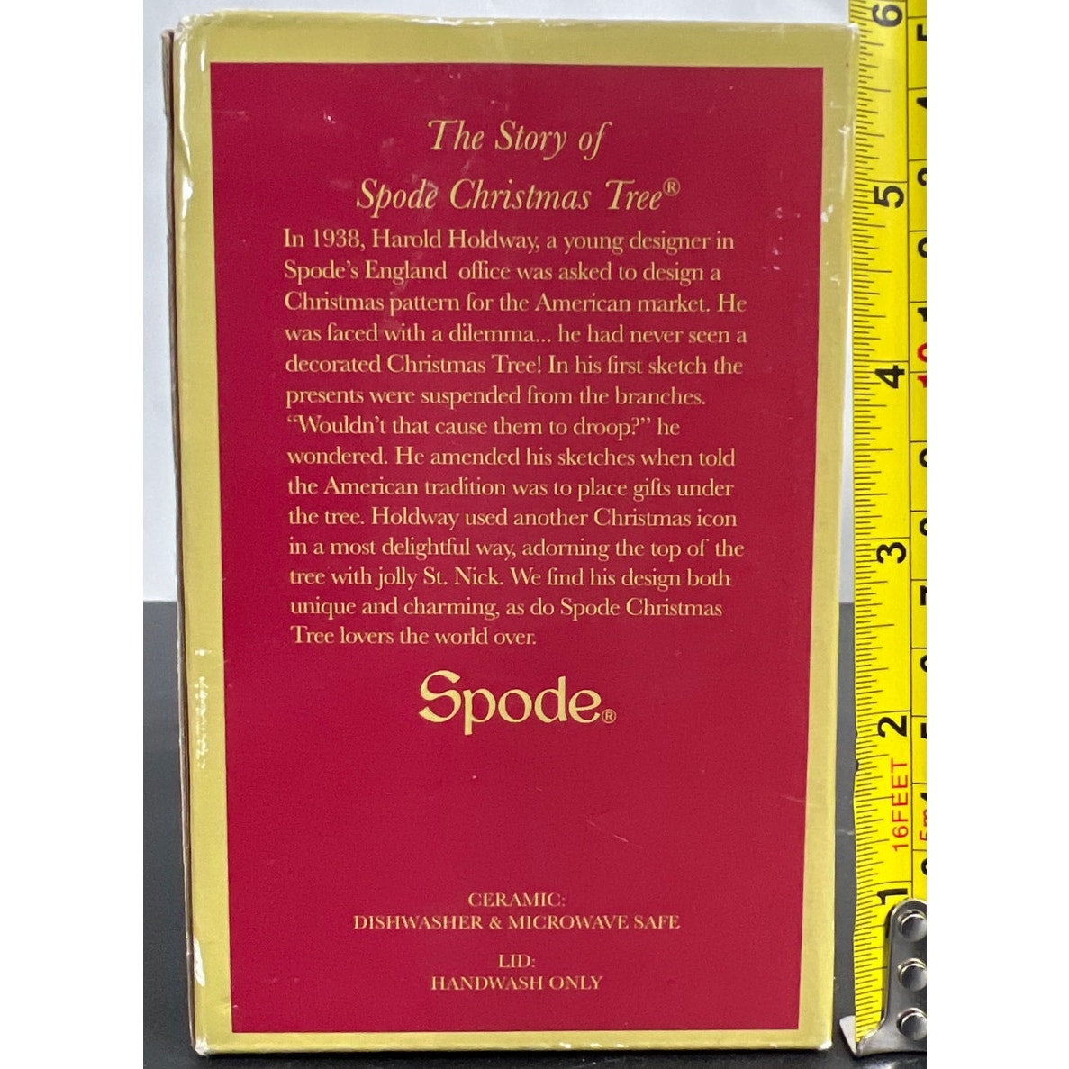 Spode A Christmas Tree Travel Mug NIB W/ Lid