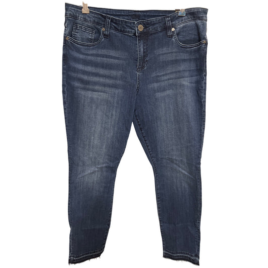 Kut from the Kloth Women Cuffed Tapered Skinny Jeans NWT Size 16