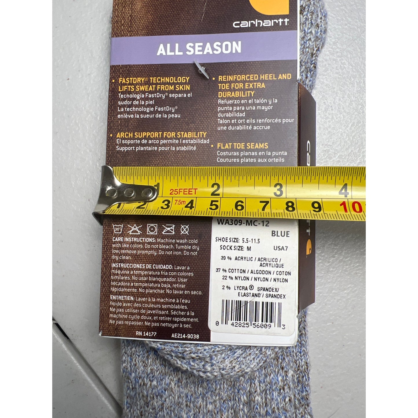 Carhartt All Hiker Crew Socks Season Women Crew Medium NWT
