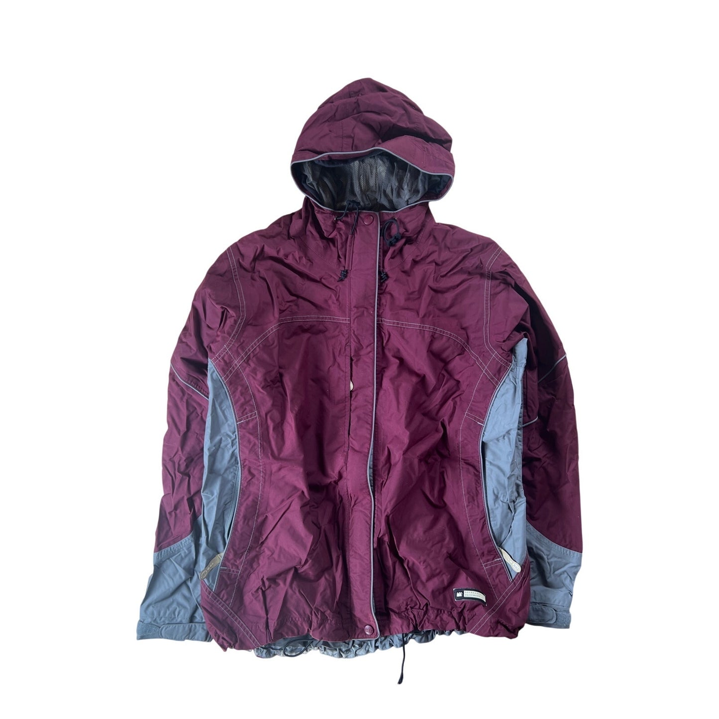 REI Maroon and Gray Winter Jacket Women Size XL