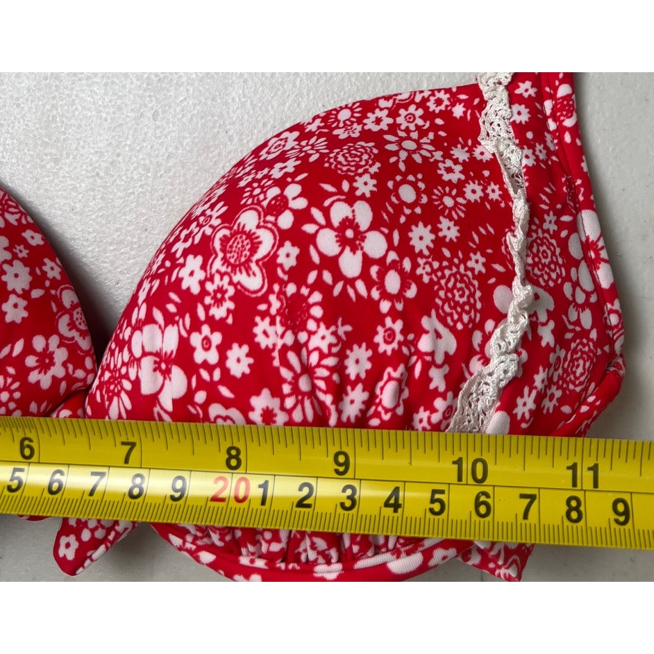 Allen B By Allen Schwartz 6 Floral Underwire Push Up Swimsuit Bikini Top