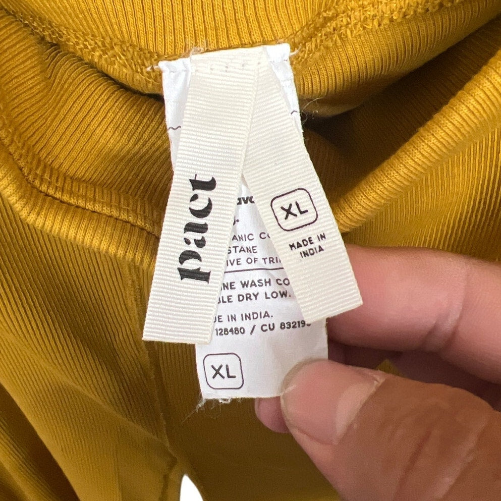 Pact XL Yellow Leggings Chai Karissa Bootcut