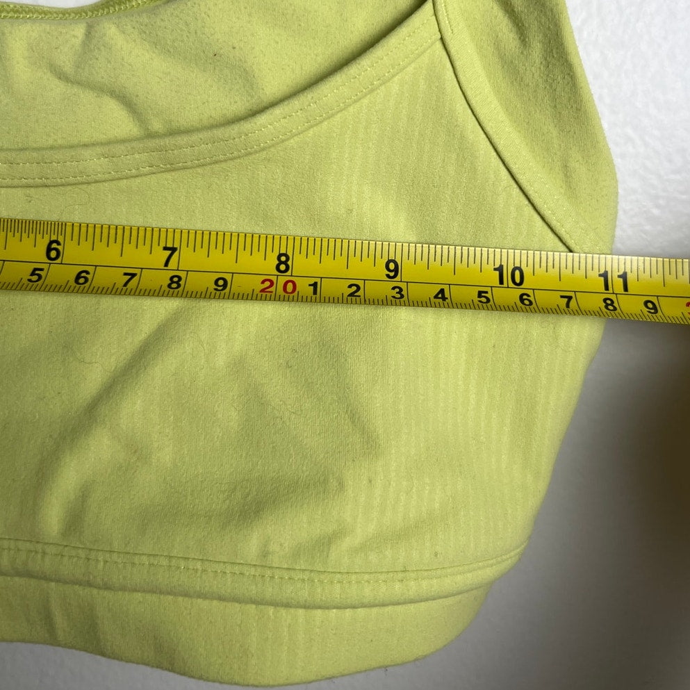 Lululemon Levi Yellow Buttery Soft Nulu Sports Bra Size 4