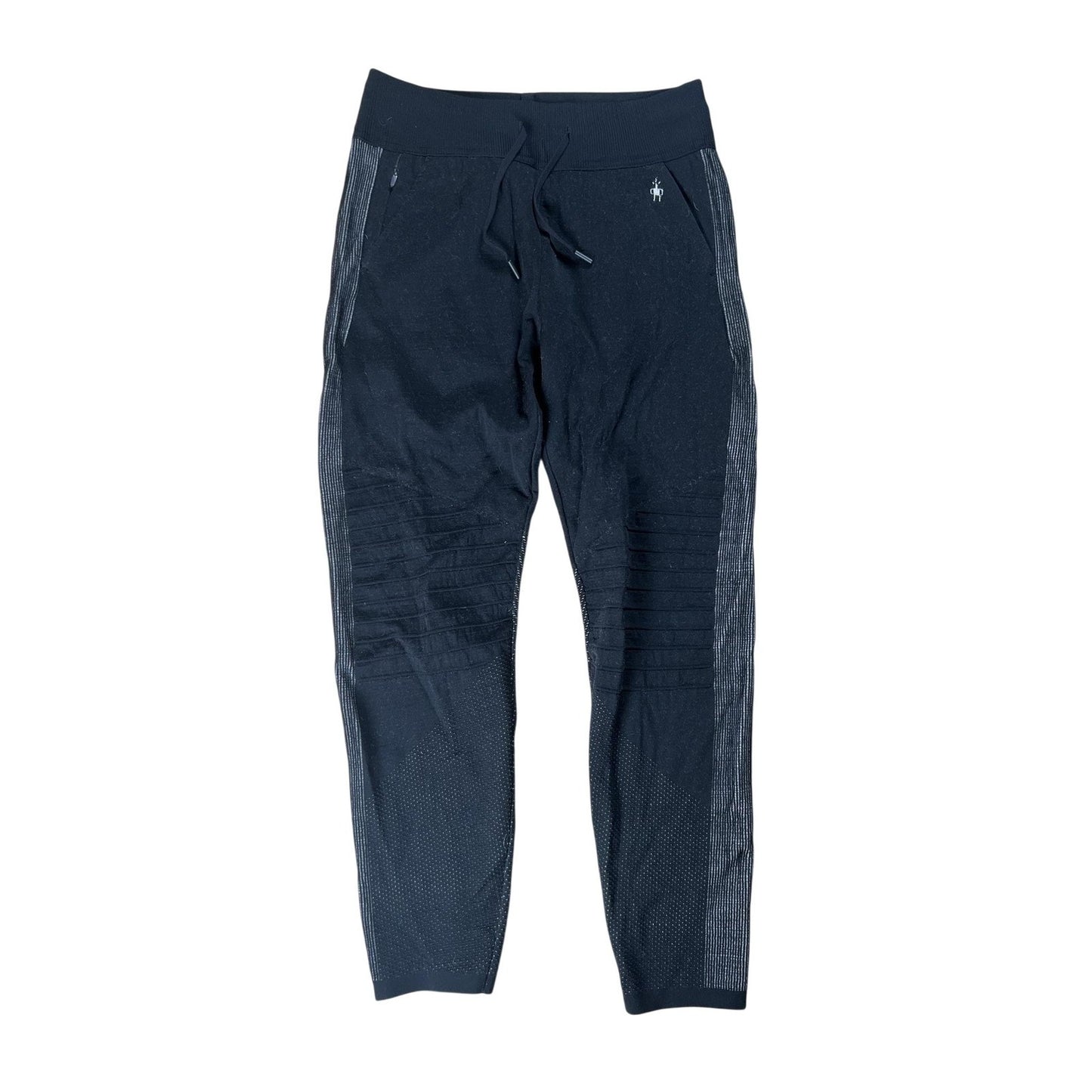 SmartWool Pants Womens M Black Jogger Knit Wool Polyamide Spandex Pockets