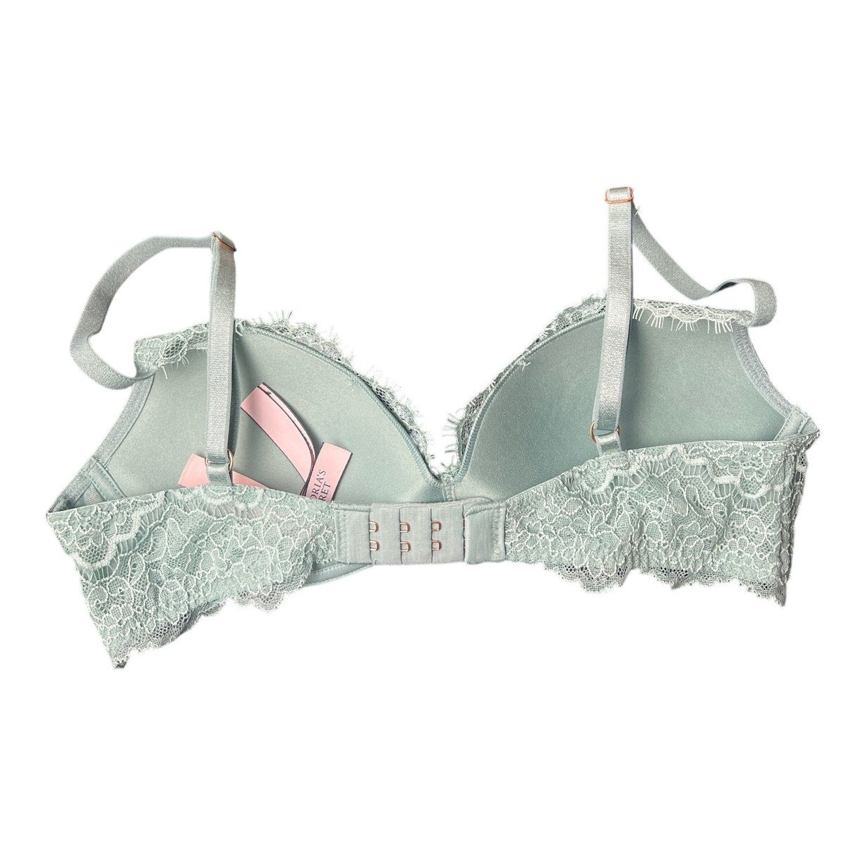 Victoria Secret No Wire 32B Dream Angels Push Up Wireless Lace Bra