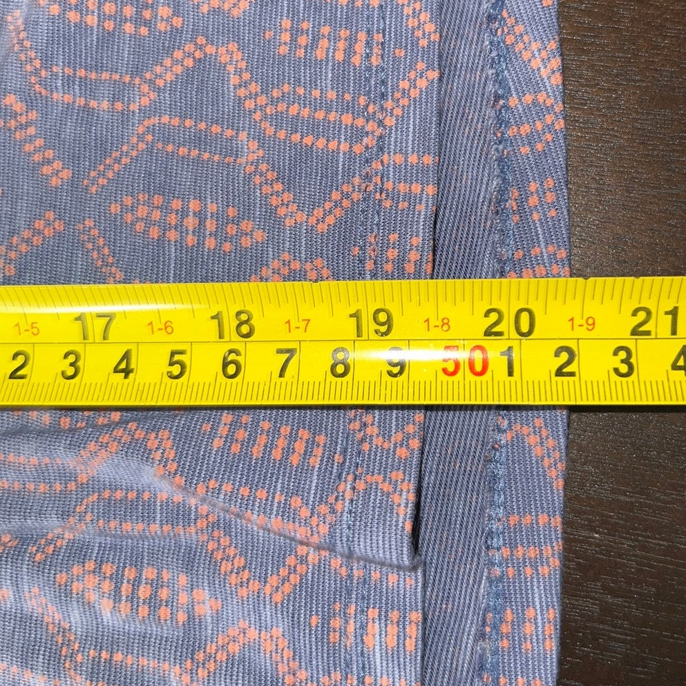 Toad & Co XL Women Purple Tribal Print Skirt Organic Cotton