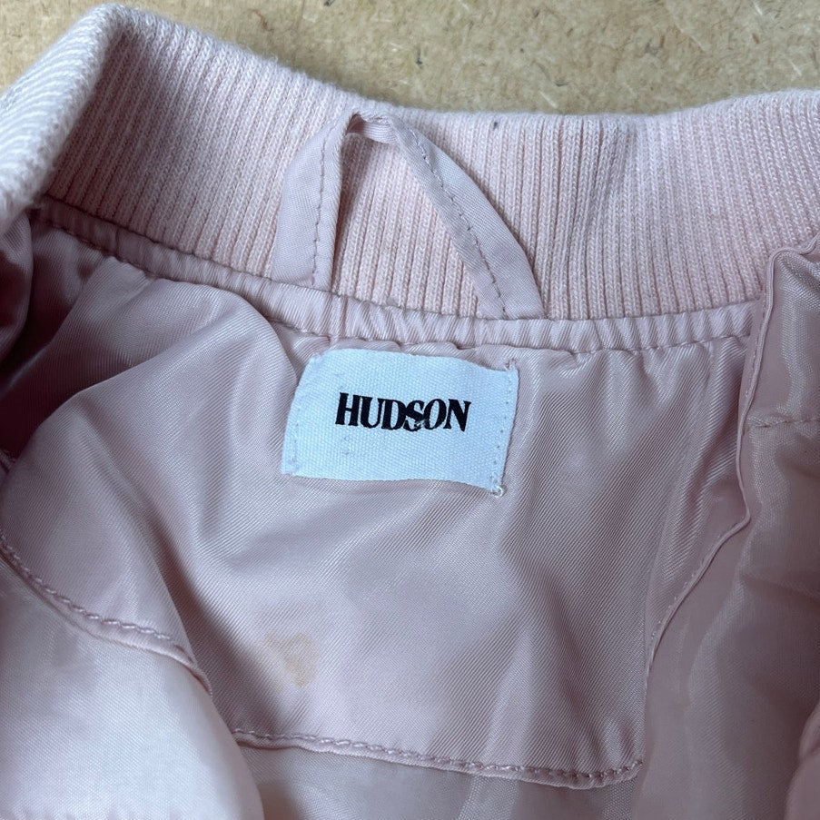 Hudson Embroidered Ruched Pink Coat Size 4T