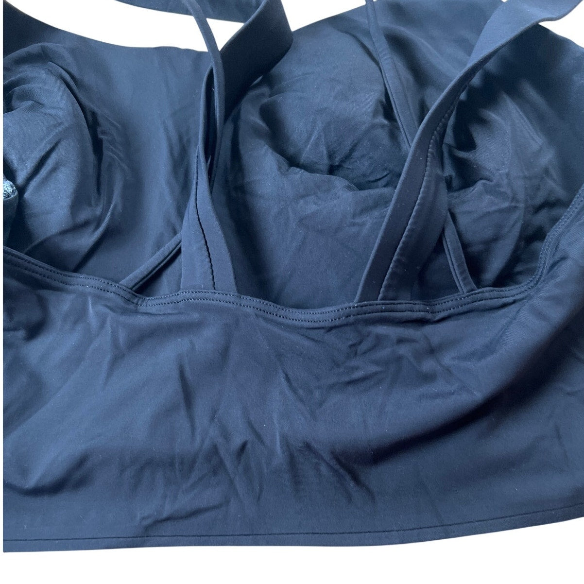 Lululemon Like a Cloud Longline Sports Bra XS Size 2 Black Wireless