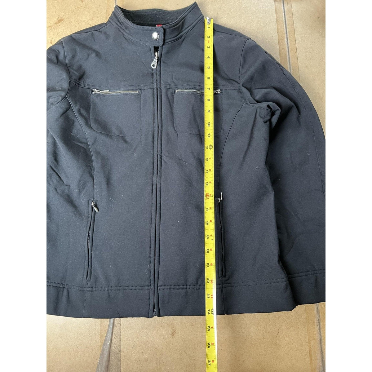 Hanna Andersson Jacket Girls 16 Black Softshell Lined Full Zip Pockets