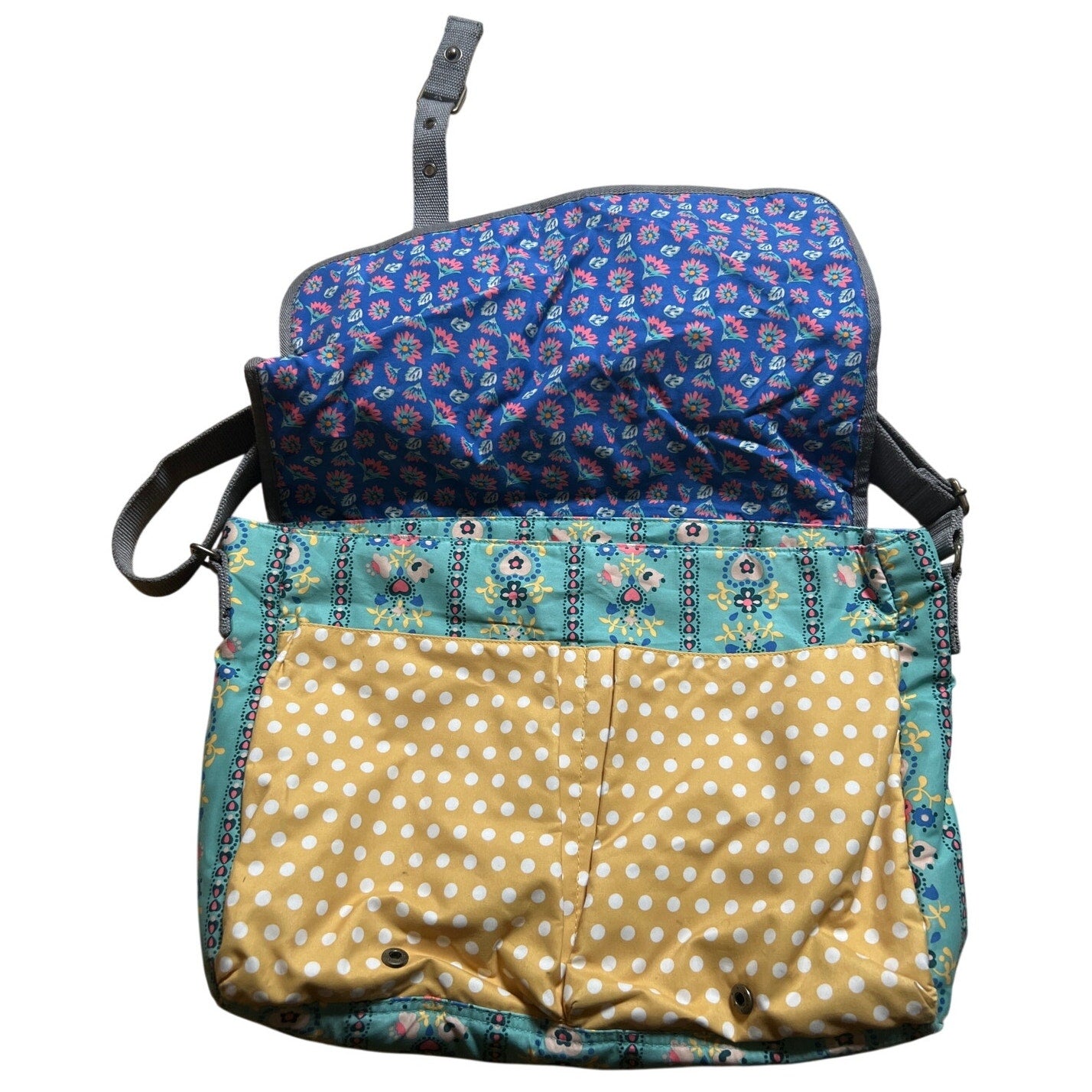 Matilda Jane Exclusive Folklore Messenger Computer Bag Tote Multicolor