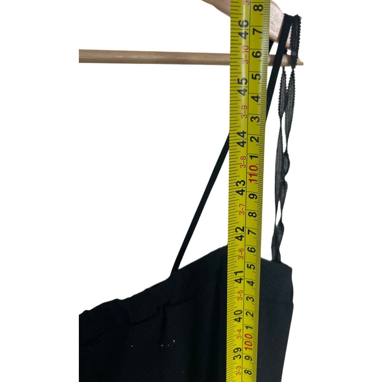 Vintage Rag Black Spaghetti Strap Dress Asymmetrical Shimmer Large