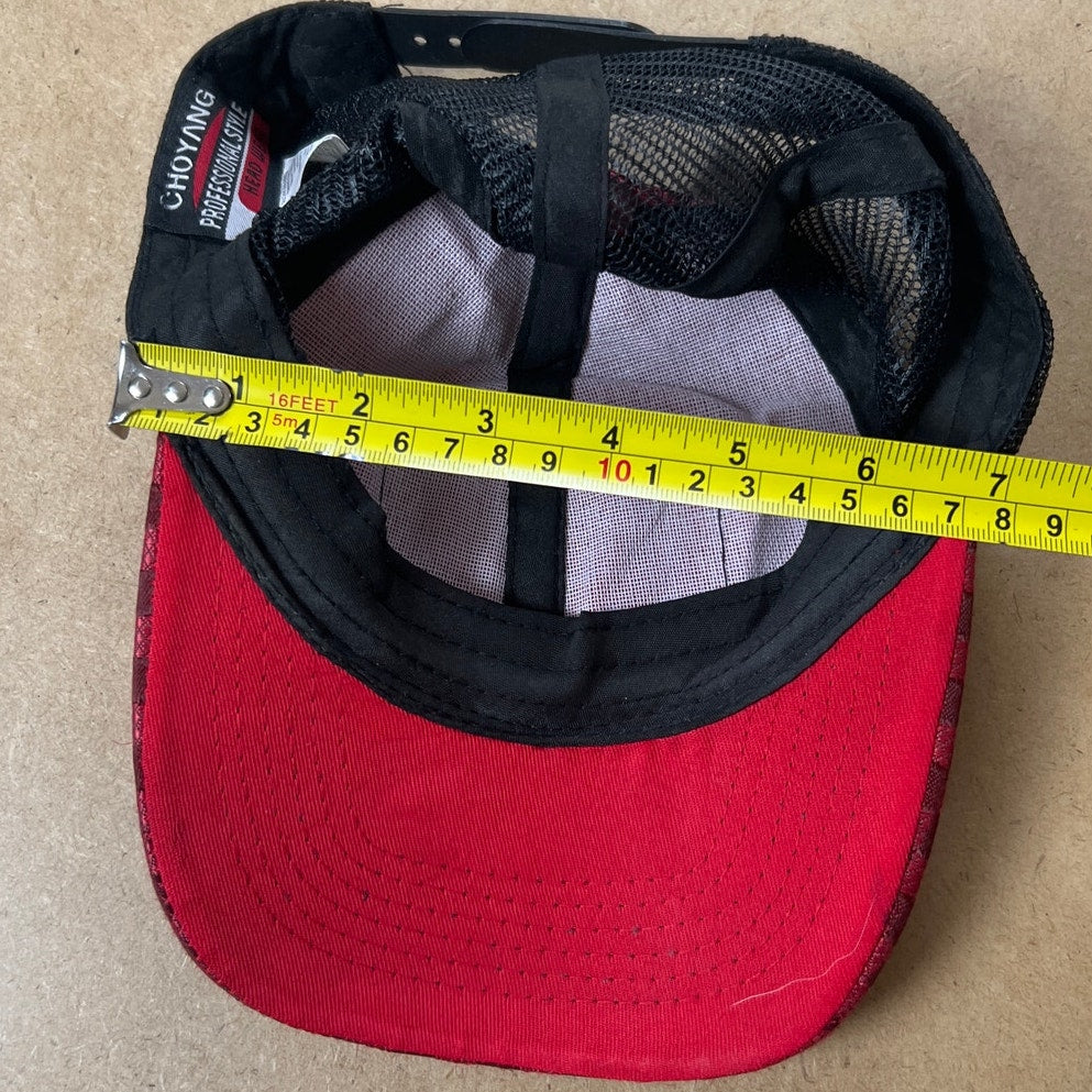 Monster Energy Red Checkered Hat One Size