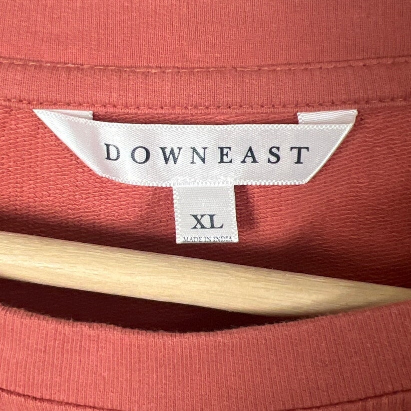 Downeast Size XL Women’s 100% Cotton Pink Long Sleeve Blouse