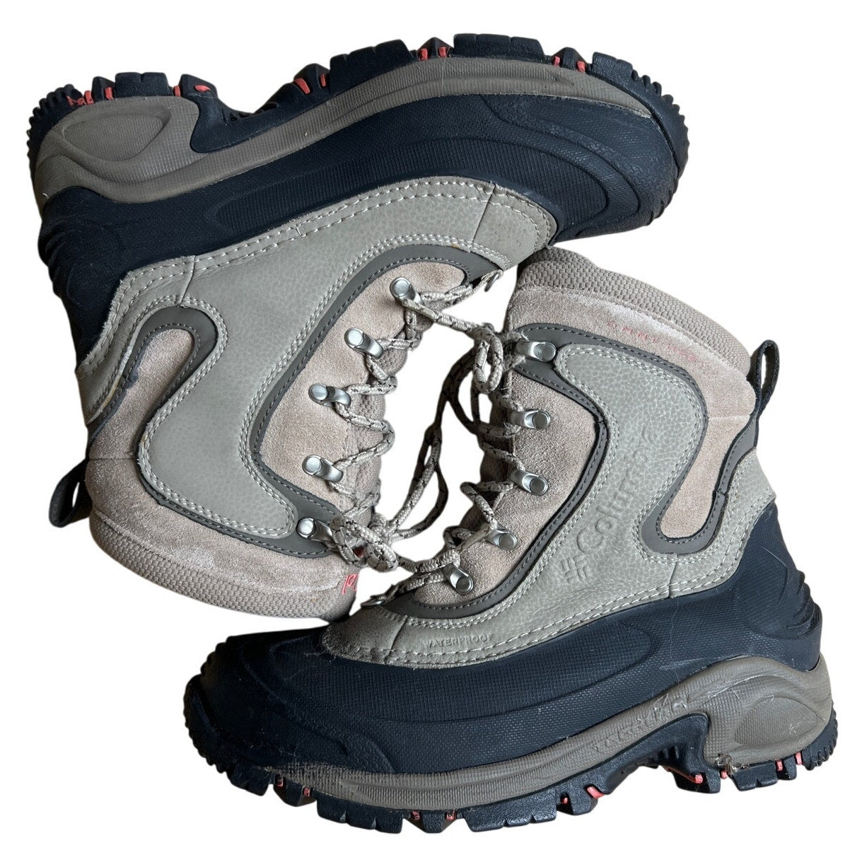 Columbia Size 9.5 Boots Bugaboot Omni Heat 200grm Tan Lace Up Boots Women's