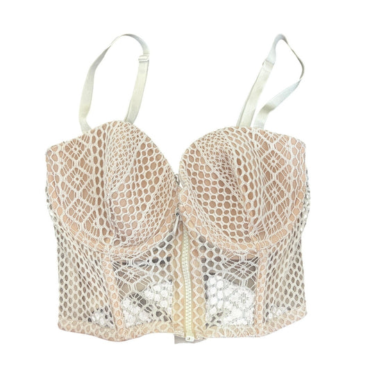 Victoria's Secret Corset Bra Zipup Front Close Bra Size 32DD