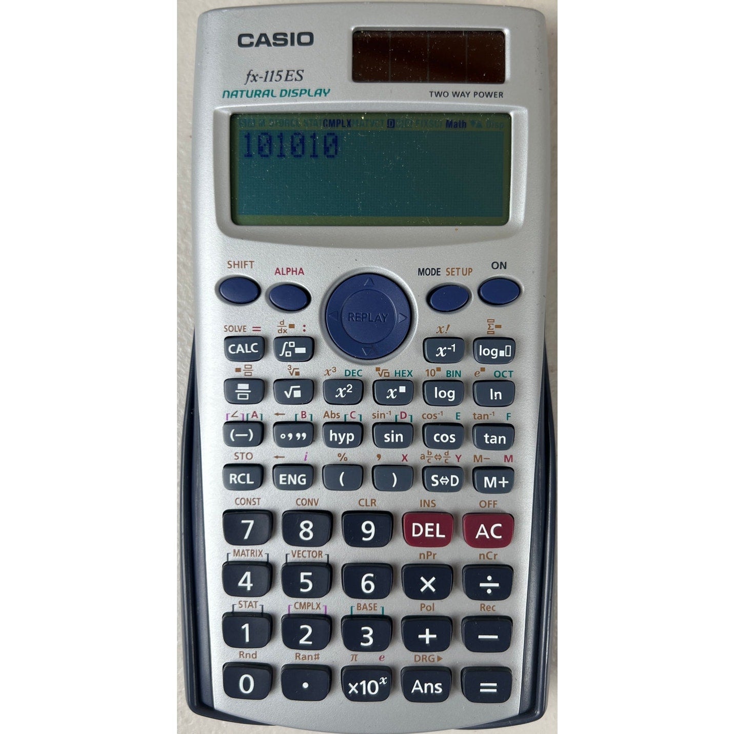 Casio FX-115 ES Display Advanced Scientific Calculator Solar Power TESTED