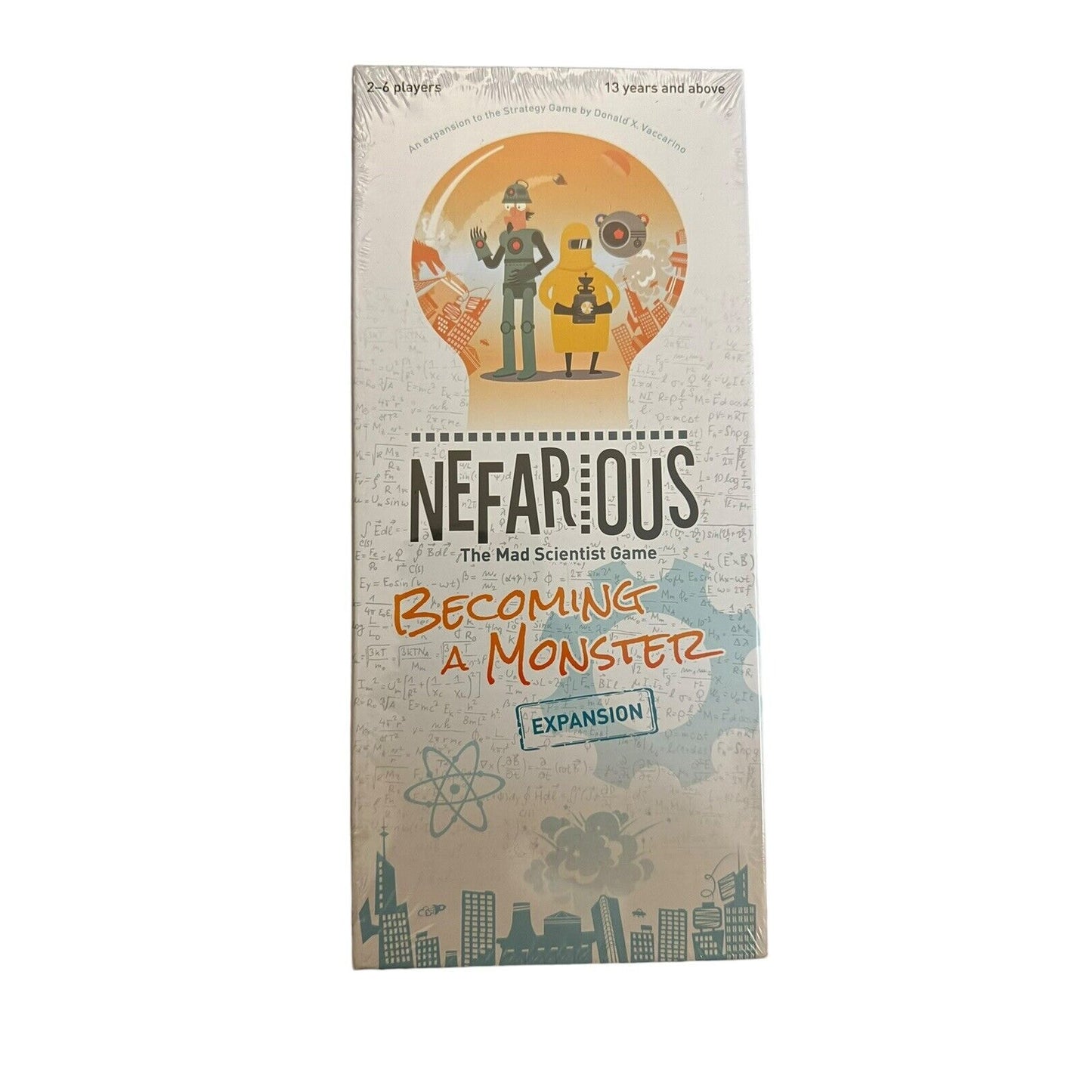 USAopoly Nefarious Mad Scientist Game Becoming a Monster Expansion Pack Sealed