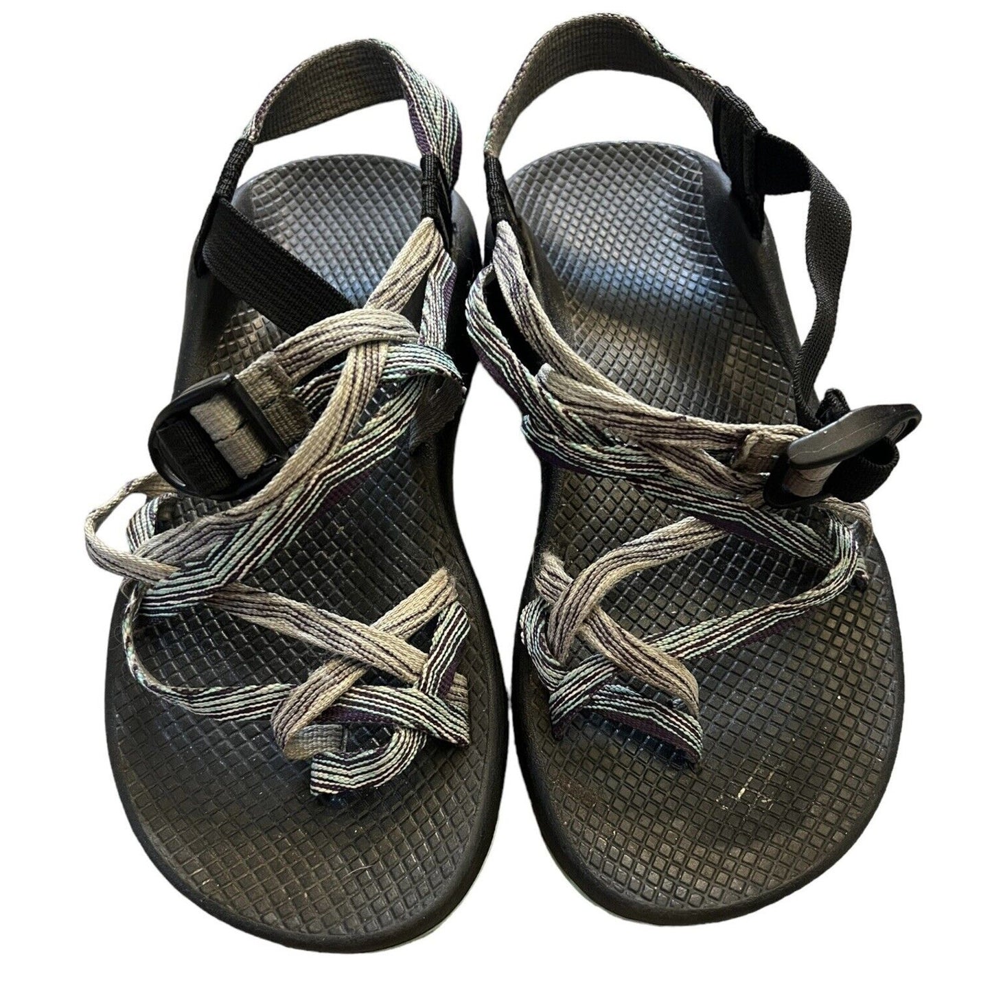 Chaco Women's Sandals Size 8 Green Purple Adjustable Strap