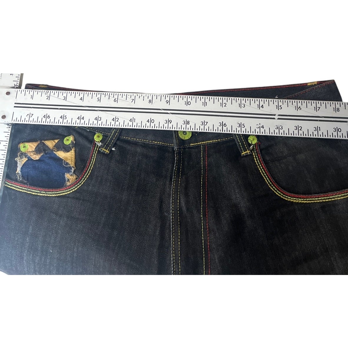 Royal Blue Y2K Baggy Cut Jorts Shorts Size 36 Denim