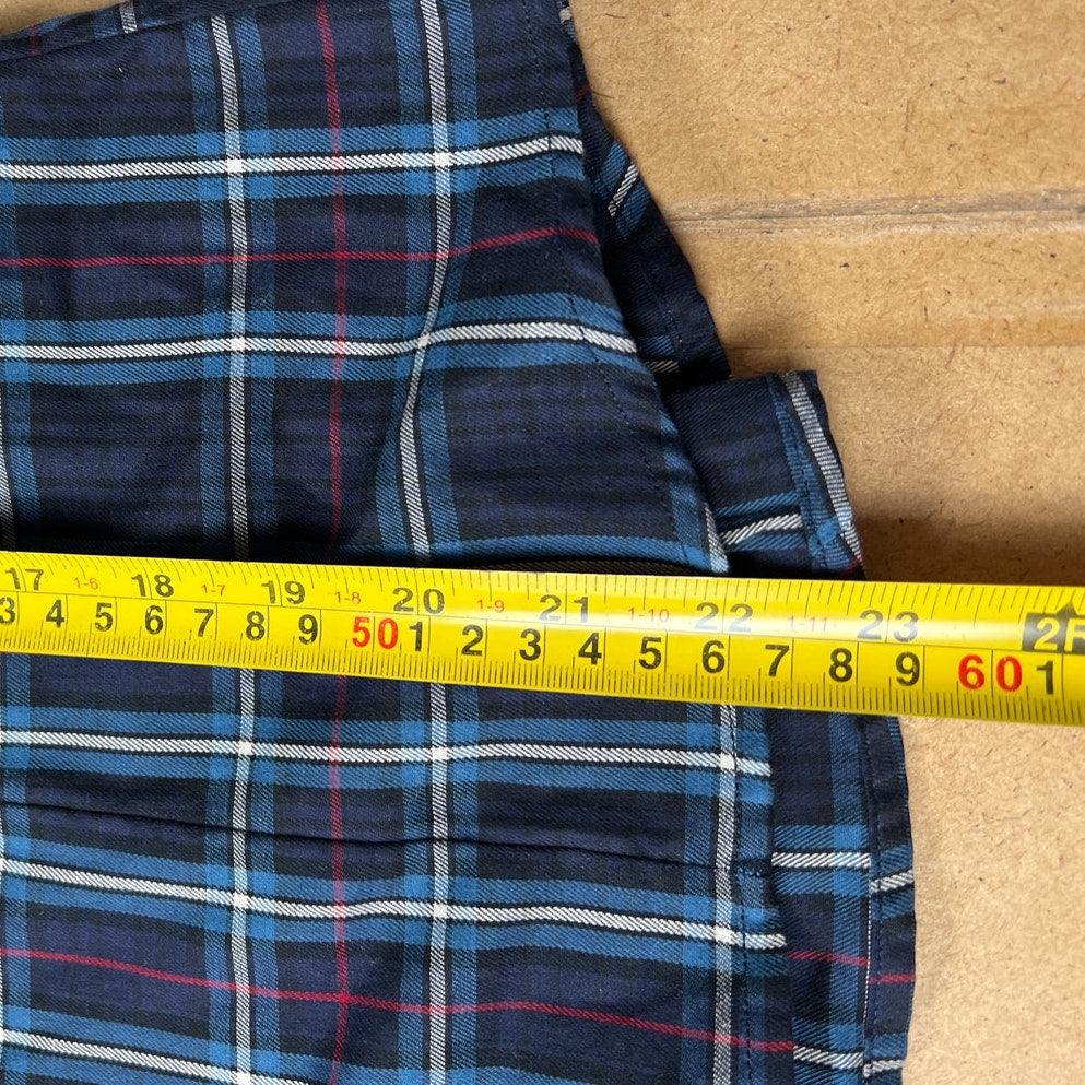 NWT Pendleton Button Up Shirt Womens M Plaid Long Sleeve Cotton with Ruffles