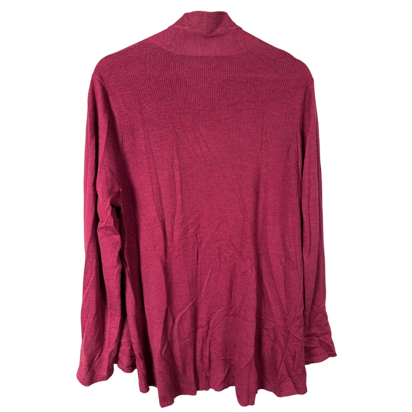 Eileen Fisher XL Red Cardigan 100% Merino Wool