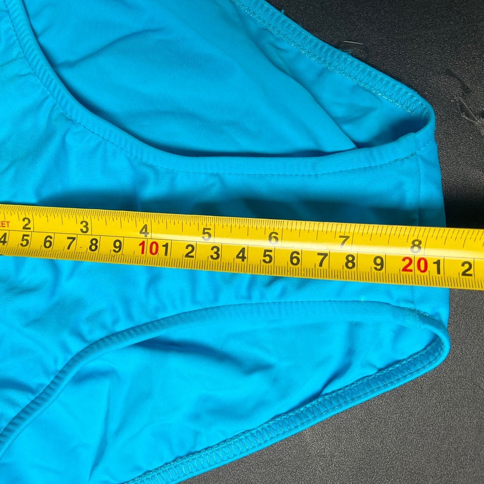 Venus Size 4 Women Swimwear Two Piece Bikini Blue Adjustable Halter