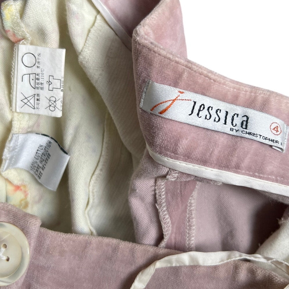 Vintage Jessica By Christopher L 4 100% Cotton Plaid Patterned Pants