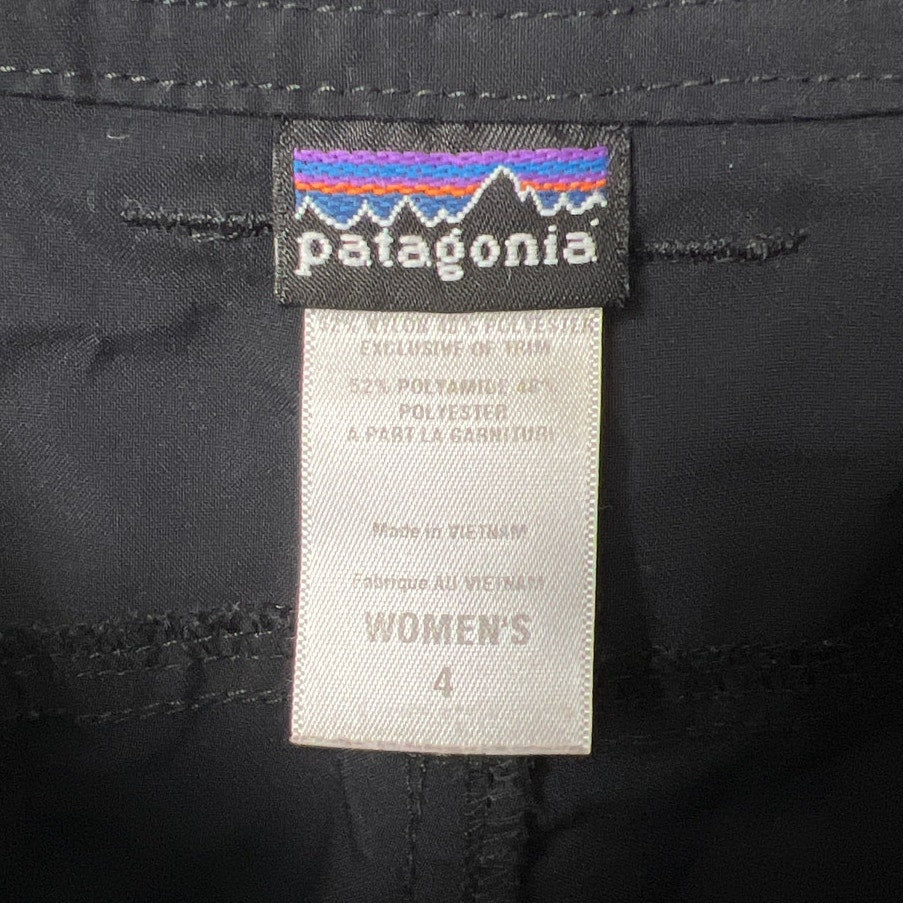 Patagonia Women Size 4 Hiking Black Pants Nylon