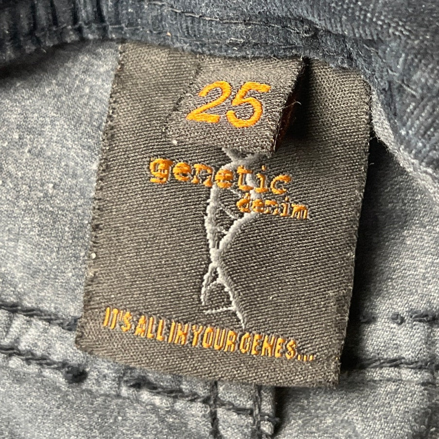 Genetic Denim Skinny Black Jeans Size 24