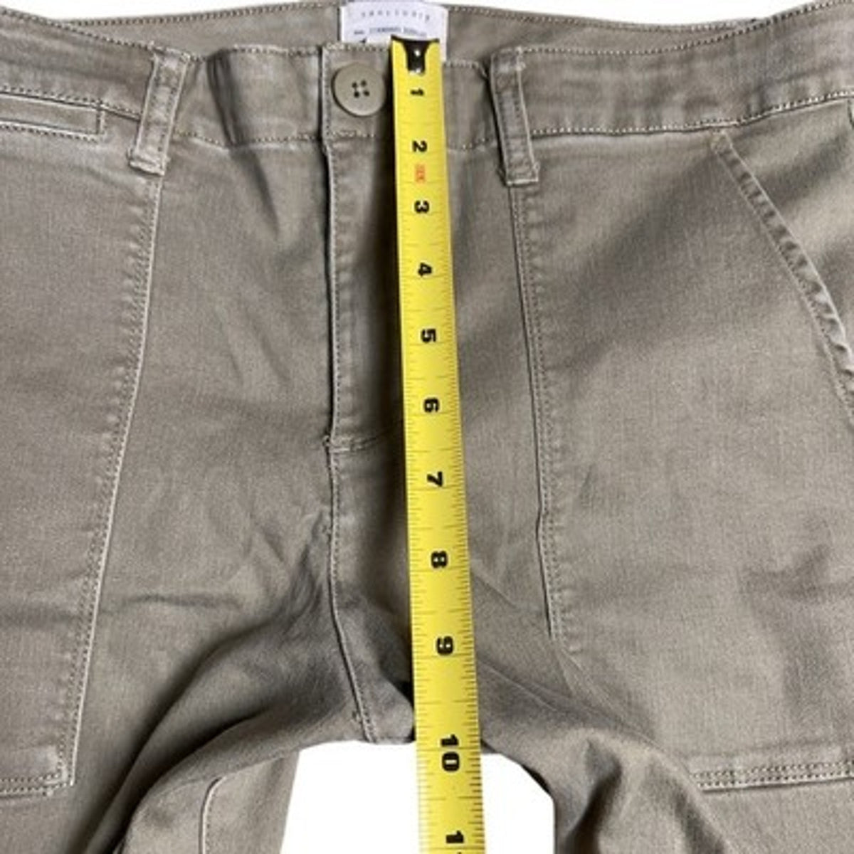 Sanctuary Pants Womens 30 Green Chino Twill Relaxed Fit Pockets Flat Front