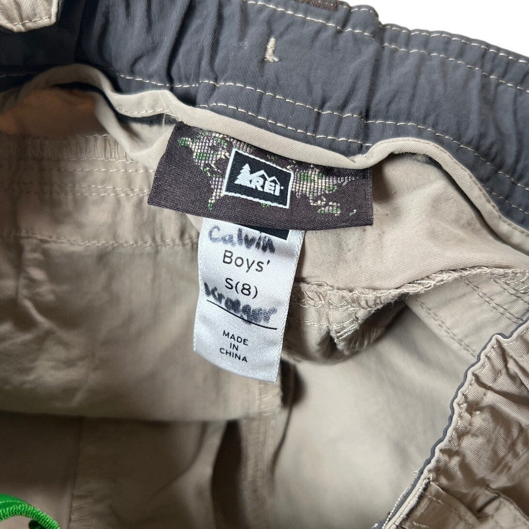 REI Beige Boys Size S (8) Cargo Hiking Shorts