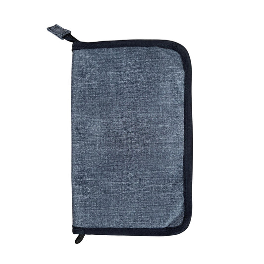 Thirty-One Gray Brush Holder Travel Pouch Polyester Zipper Pockets Organizer