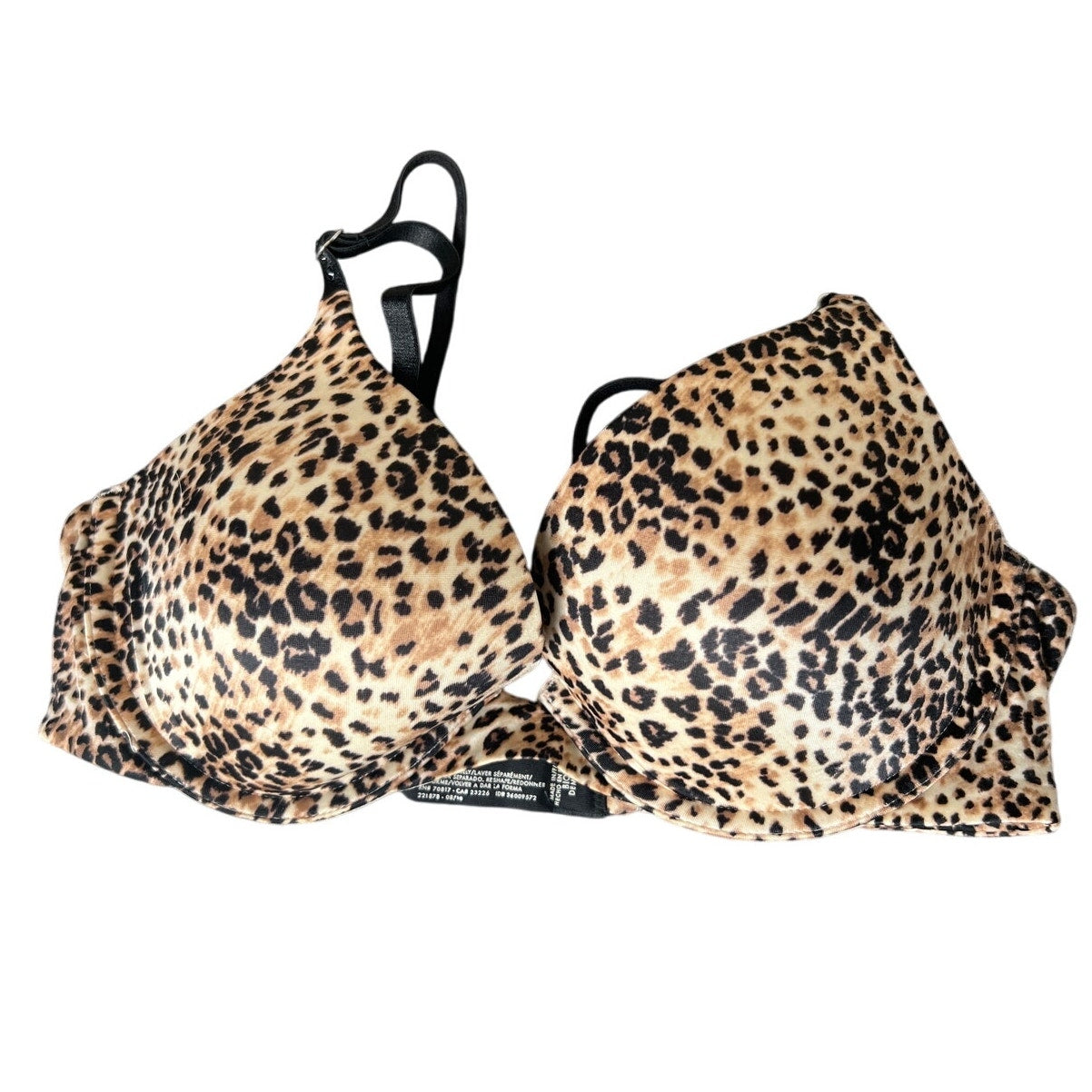 Victoria's Secret Biofit Demi Uplift Cheetah Print Bra 34C
