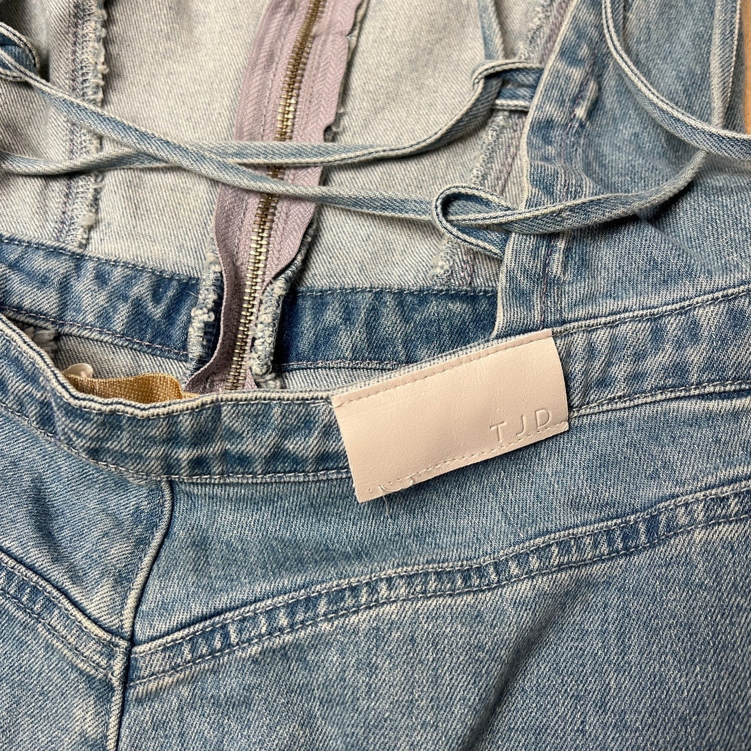 NWT The Jetset Diaries Stevie Overall Denim Dress Size M