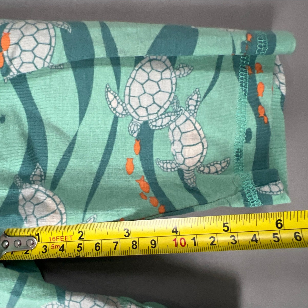 Tea Collection Boys Green Turtle Pajama Set Size 8
